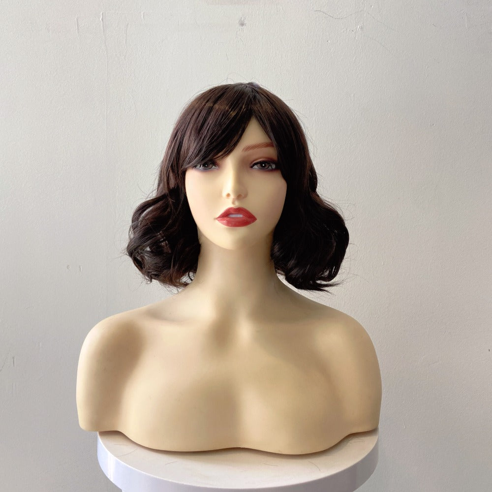 Wigs for Women from Europe And America, Trendy Short Curly Hairstyles with Large Waves, Fluffy Synthetic Hair, Complete Headbands Ideal for Different Events Like Christmas, Valentine'S Day, New Year'S Day, And K-Pop Themed Black Friday