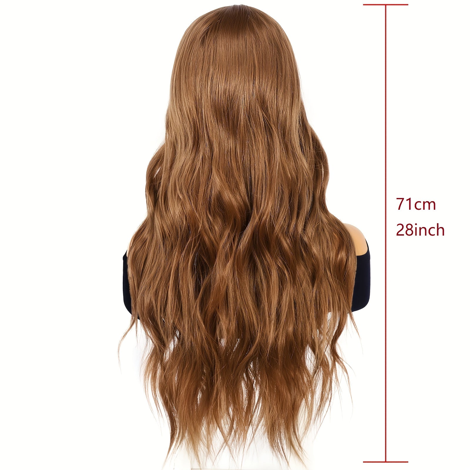 13*3 Multi Color Synthetic Long Wavy Lace Wig with Versatile Colors, High-Quality Temperament Wig Suitable for Women's Use, Beautiful Temperament Wig