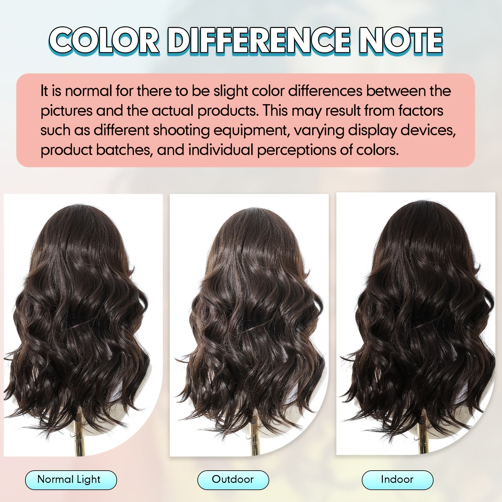 20 Inch Loose Wave Brown Wigs; Wigs for Women, Carnival; Kpop, K Pop; Y2k; Cosplay; Dopamine Style; Synthetic Woven Chemical Fiber Wig, Peluca; Fake Hair; Elegant for Casual Attire, Perfect for Dates, Parties, Photos, Social Gatherings And Birthdays