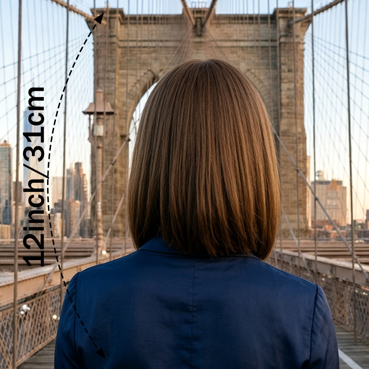 The New Amber Light Brown BOB Wig-Rose Net Breathable Lining Design Is the Best Choice for 12-inch Daily Wear, Carnivals, Concerts, Cosplay Performances and Parties.