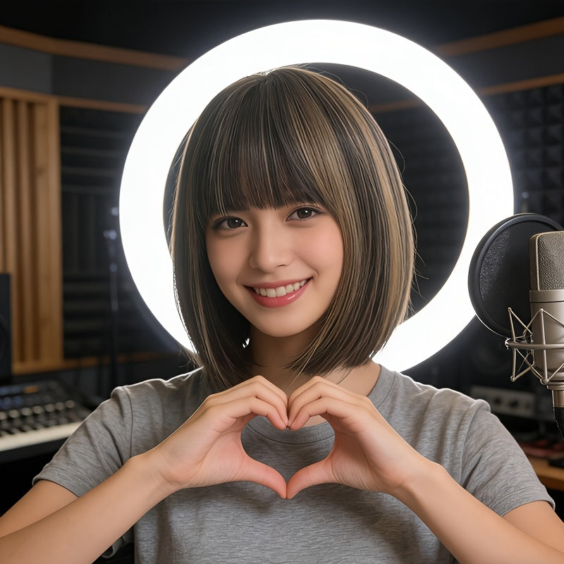 -Looking Wig | Made Of High-Density, Heat-Resistant Synthetic Fibers, Seamless Blend, Lightweight And Comfortable Design, Suitable For Everyday Wear, Perfect For Gifts, Parties, And Daily Outfits