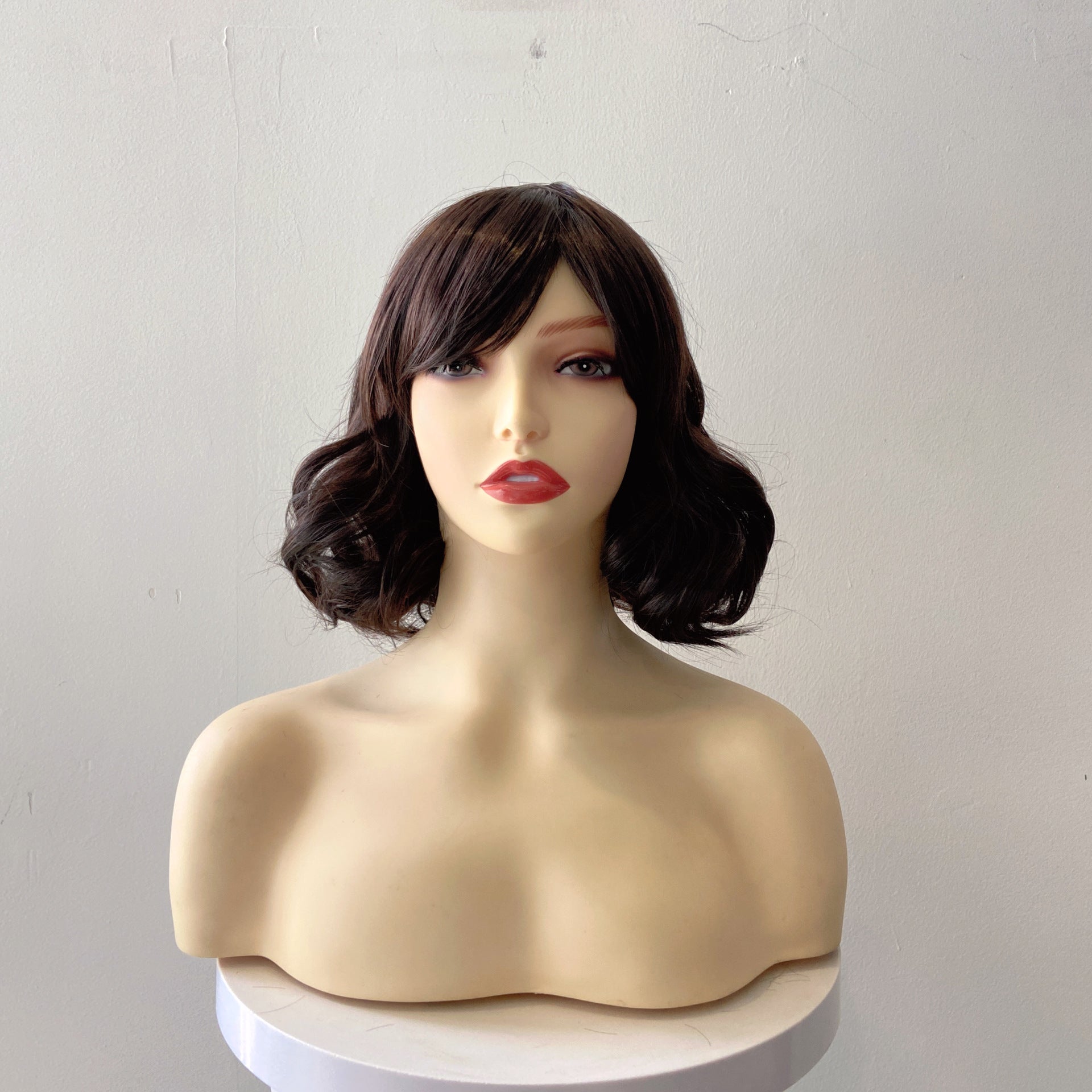 Wigs for Women from Europe And America, Trendy Short Curly Hairstyles with Large Waves, Fluffy Synthetic Hair, Complete Headbands Ideal for Different Events Like Christmas, Valentine'S Day, New Year'S Day, And K-Pop Themed Black Friday