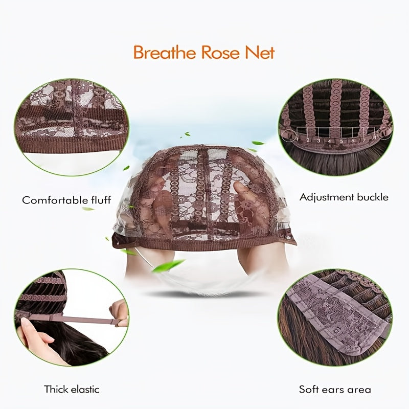 Body Wave Synthetic Wig | High Temperature Fiber, Loose Curl Design, High-End Highlighted Extensions