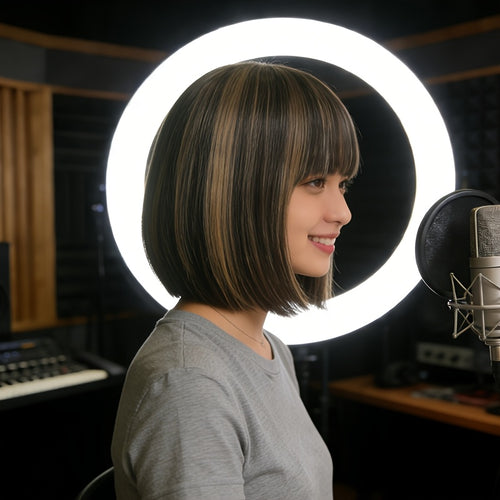 -Looking Wig | Made Of High-Density, Heat-Resistant Synthetic Fibers, Seamless Blend, Lightweight And Comfortable Design, Suitable For Everyday Wear, Perfect For Gifts, Parties, And Daily Outfits