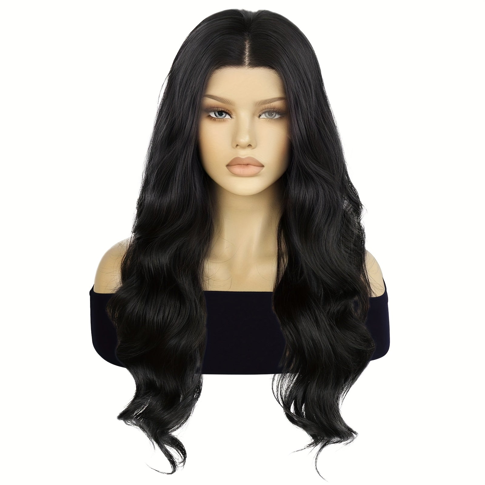 13*3 Multi Color Synthetic Long Wavy Lace Wig with Versatile Colors, High-Quality Temperament Wig Suitable for Women's Use, Beautiful Temperament Wig